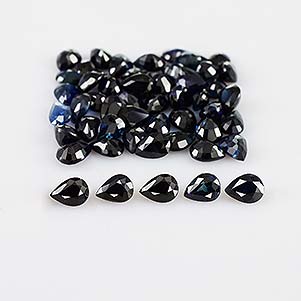 Natural 4x3x2.3mm Faceted Pear Sapphire