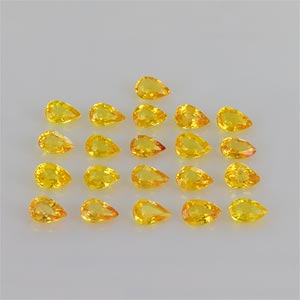 Natural 6x4x3mm Faceted Pear Sapphire