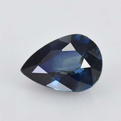 Natural 7.2x5.2x3.4mm Faceted Pear Sapphire