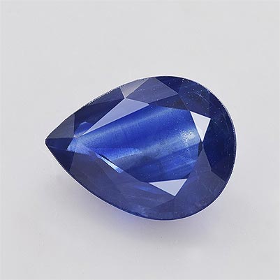 Natural 9x6.9x3.4mm Faceted Pear Sapphire