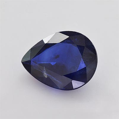 Natural 8.9x7x3.8mm Faceted Pear Sapphire