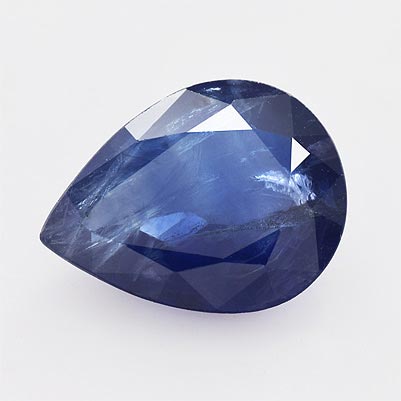 Natural 4.10x7x3.4mm Faceted Pear Sapphire