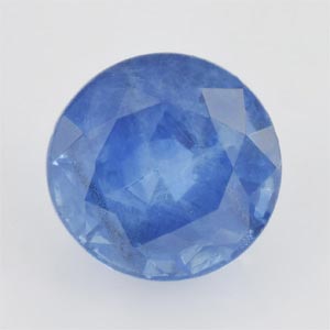 Natural 6x6x3.9mm Faceted Round Sapphire