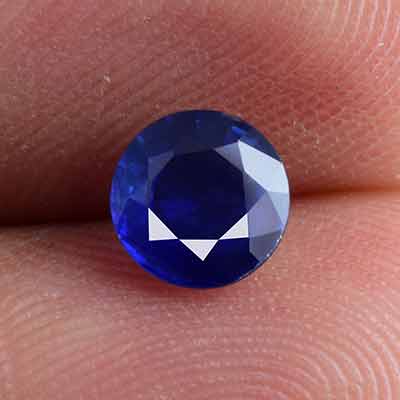 Natural 5.8x5.8x2.7mm Faceted Round Sapphire