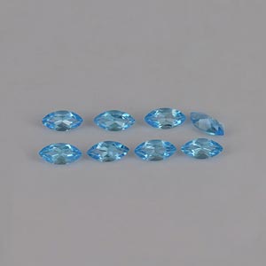 Natural 8x4x3.2mm Faceted Marquise Topaz