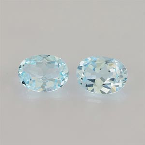 Natural 8x6x3.9mm Faceted Oval Topaz