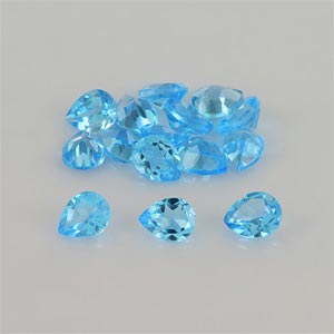 Natural 5x4x2.8mm Faceted Pear Topaz