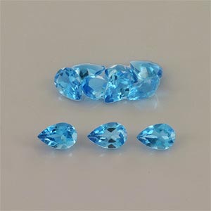 Natural 6x4x2.70mm Faceted Pear Topaz