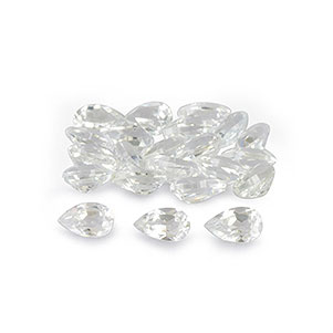 Natural 5x3x2.5mm Faceted Pear Topaz