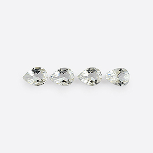 Natural 8x6x3.8mm Faceted Pear Topaz