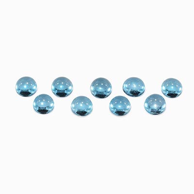 Natural 3x3x1.8mm Cabochon Round Topaz