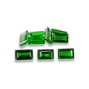 Natural 3x2x1.6mm Faceted Baguette Tsavorite Garnet