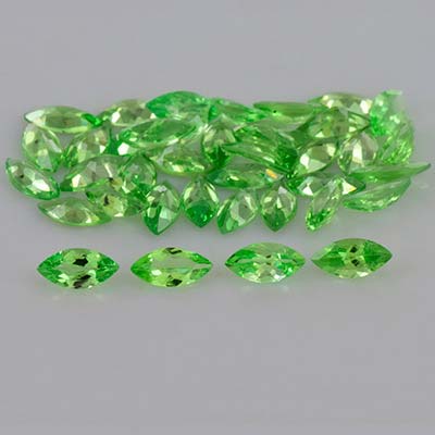 Natural 6x3x1.7mm Faceted Marquise Tsavorite Garnet