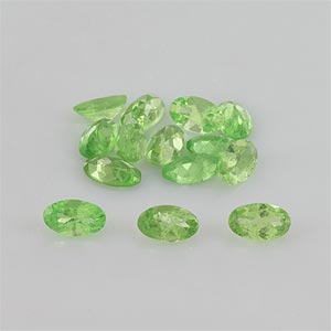 Natural 5x3x2.2mm Faceted Oval Tsavorite Garnet