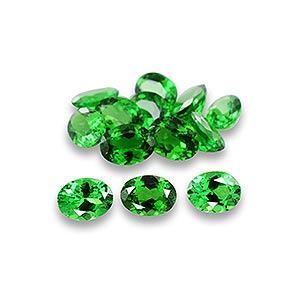 Natural 4x3x2mm Faceted Oval Tsavorite Garnet