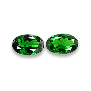 Natural 6x4x2.2mm Faceted Oval Tsavorite Garnet