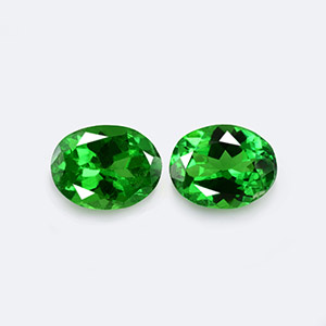 Natural 5x3.8x2.5mm Faceted Oval Tsavorite Garnet