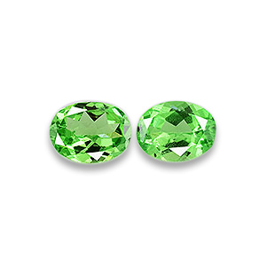 Natural 5x3.5x2mm Faceted Oval Tsavorite Garnet