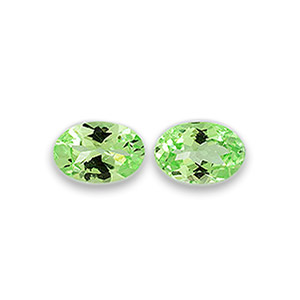 Natural 6x4x2.5mm Faceted Oval Tsavorite Garnet