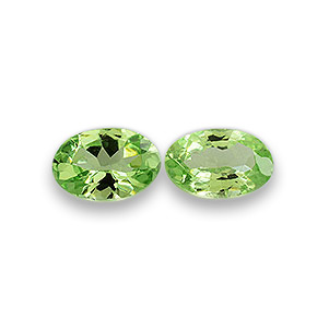 Natural 6x4x2.5mm Faceted Oval Tsavorite Garnet