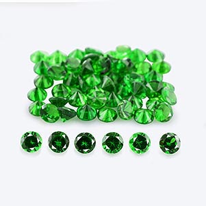 Natural 2.10x2.10x1.3mm Faceted Round Tsavorite Garnet