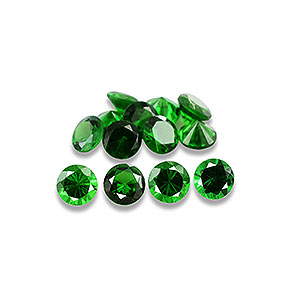 Natural 2.5x2.5x1.5mm Faceted Round Tsavorite Garnet