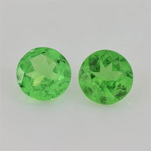 Natural 4.5x4.5x2.4mm Faceted Round Tsavorite Garnet