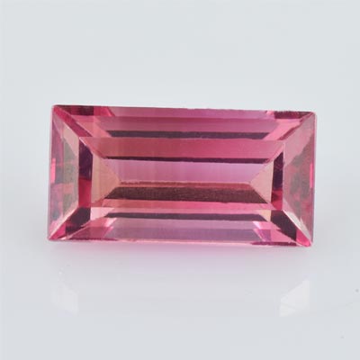 Natural 8x4x3.4mm Faceted Baguette Tourmaline