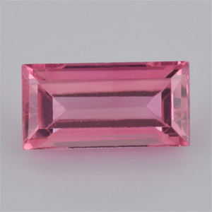 Natural 8x4x3.3mm Faceted Baguette Tourmaline