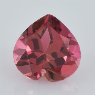 Natural 5x5x3.3mm Faceted Heart Tourmaline