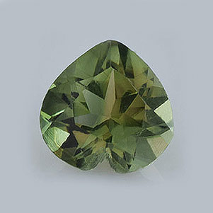 Natural 5x5x3.10mm Faceted Heart Tourmaline