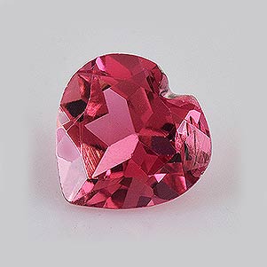 Natural 5x5x3.10mm Faceted Heart Tourmaline