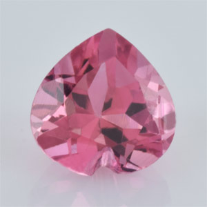 Natural 5x5x3.6mm Faceted Heart Tourmaline