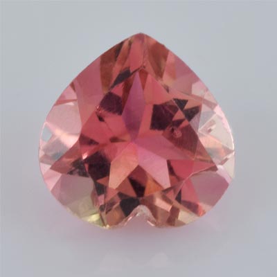 Natural 5x5x3.10mm Faceted Heart Tourmaline