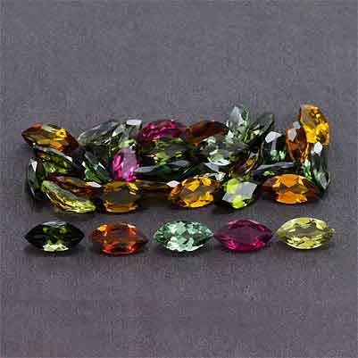 Natural 8x4x2.6mm Faceted Marquise Tourmaline