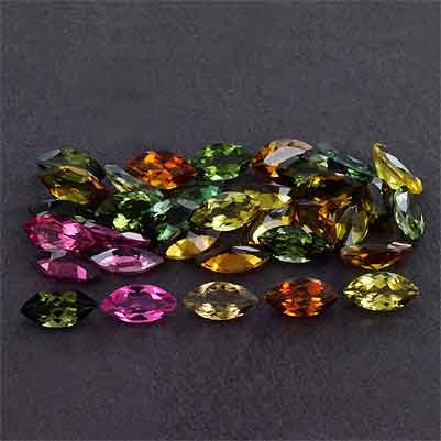 Natural 8x4x2.6mm Faceted Marquise Tourmaline