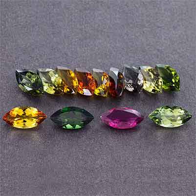 Natural 10x5x3mm Faceted Marquise Tourmaline