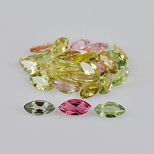 Natural 5x2.5x1.5mm Faceted Marquise Tourmaline