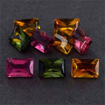 Natural 6x4x3.2mm Faceted Octagon Tourmaline