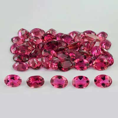 Natural 5x7mm Faceted Oval Tourmaline