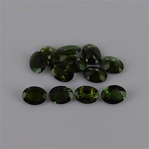 Natural 8x6x3.3mm Faceted Oval Tourmaline