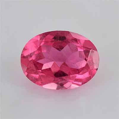 Natural 8x6x3.9mm Faceted Oval Tourmaline