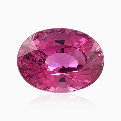 Natural 8x10.8x6.5mm Faceted Oval Tourmaline