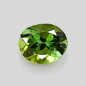 Natural 6.3x5x4.3mm Faceted Oval Tourmaline