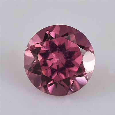 Natural 5x5x3.5mm Faceted Round Tourmaline