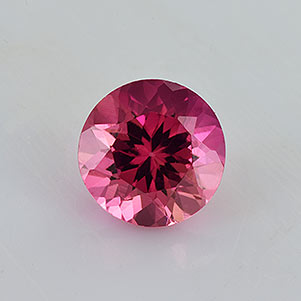 Natural 6x6x4.4mm Faceted Round Tourmaline