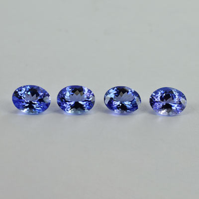 Natural 9x7x4.6mm Faceted Oval Tanzanite