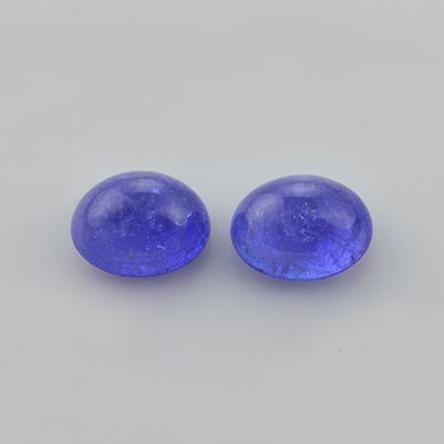 Natural 10x8x5.5mm Cabochon Oval Tanzanite