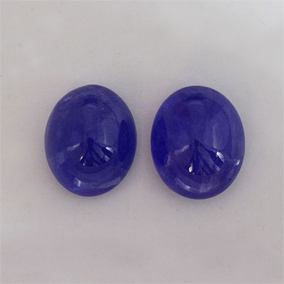 Natural 11x9x5.6mm Cabochon Oval Tanzanite