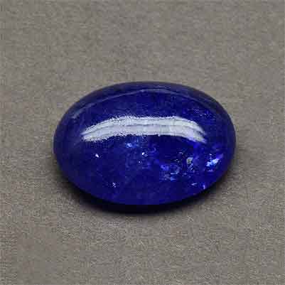 Natural 22.8x18.5mm Cabochon Oval Tanzanite